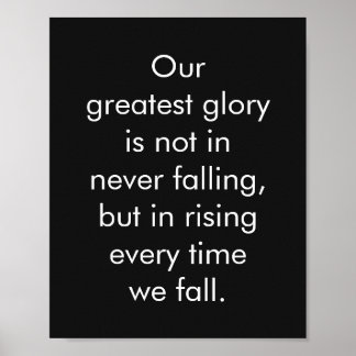 Inspirational Words About Life Confucius Quotes Poster