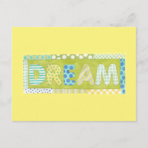 Inspirational Words by Megan Meagher Dream Postcard