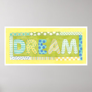 Inspirational Words by Megan Meagher Dream Poster
