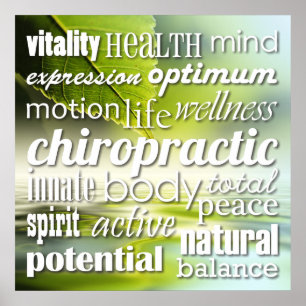 Inspirational Words - Chiropractic Poster