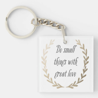 Inspirational Words Key Ring