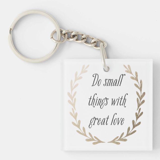 Inspirational Words Key Ring (Front)