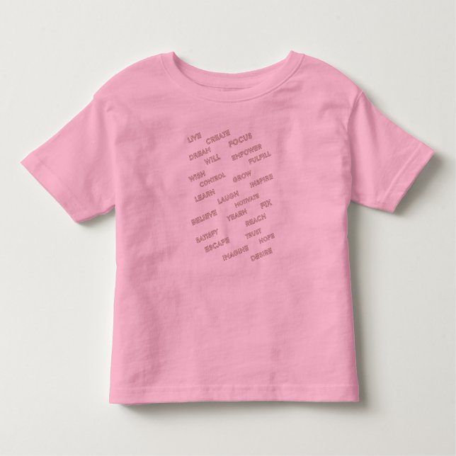 Inspirational Words Kids Tshirt (Front)
