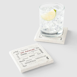 Inspirational Words Mentor Teacher Appreciation Stone Coaster