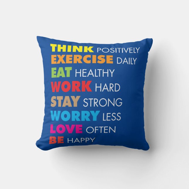 Inspirational Words - Motivational Cushion (Front)