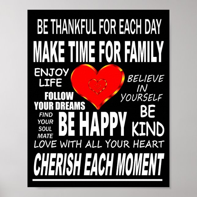 Inspirational Words To Live By Poster (Front)