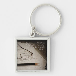 Inspirational Writer Keychain