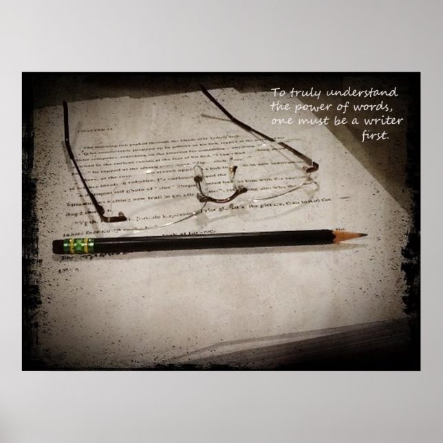 Inspirational Writer Poster (Front)