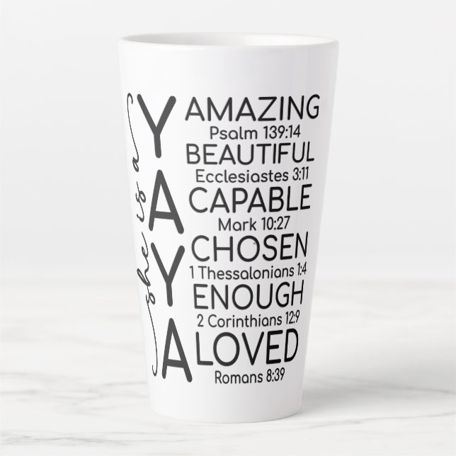 Inspirational Yaya Latte Mug (Front)