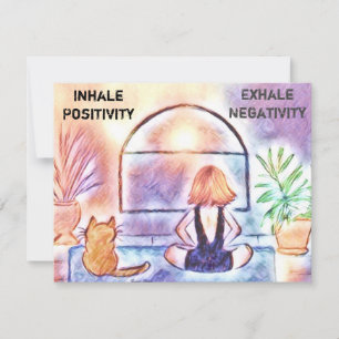 Inspirational Yoga Greeting Card Personalise it