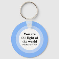 Inspirational You are the light of the World Blue