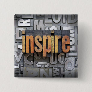 Inspire 15 Cm Square Badge