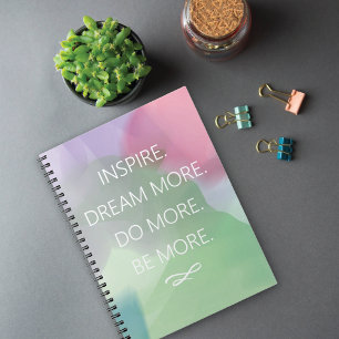 Inspire and Dream Digital Watercolor Notebook