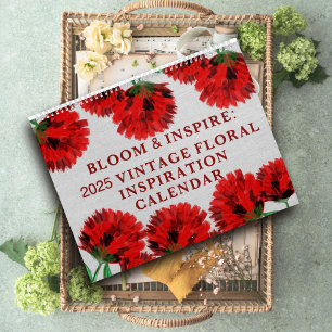 Inspire & Bloom 2025 Botanical Motivational Quotes Calendar