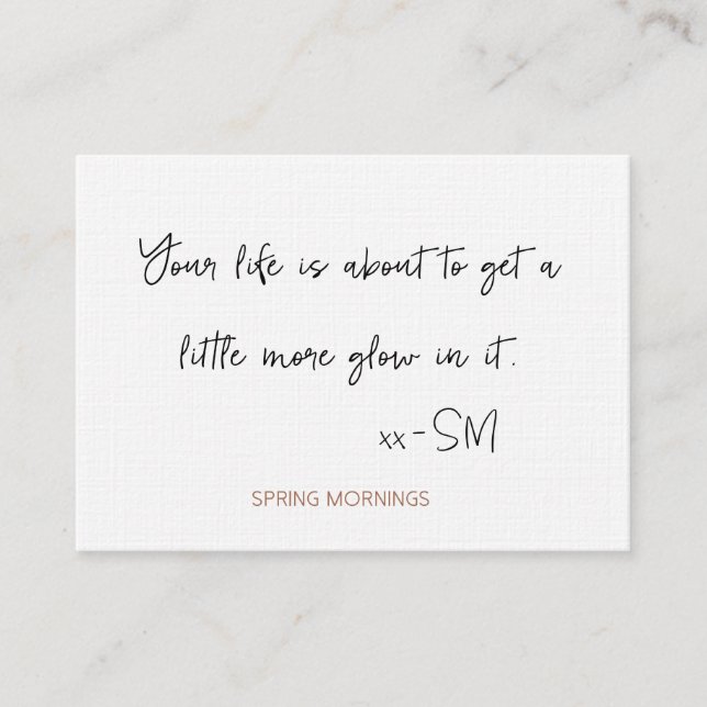 inspire  card (Front)