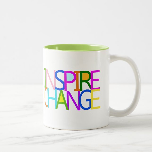 INSPIRE CHANGE Two-Tone COFFEE MUG (Right)