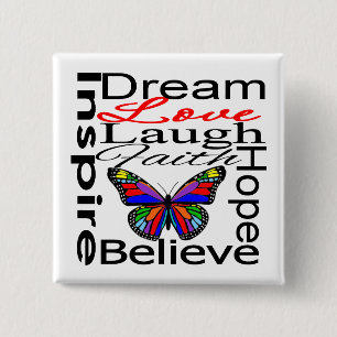 Inspire Collage 15 Cm Square Badge
