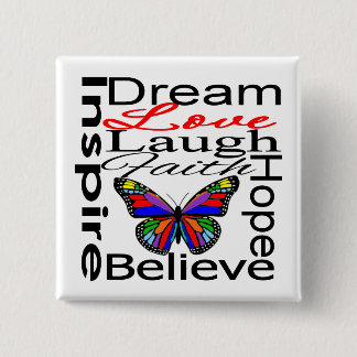 Inspire Collage 15 Cm Square Badge