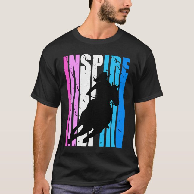 Inspire Cowgirl Hat Cow Girls Rodeo Western Theme  T-Shirt (Front)