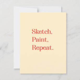 Inspire Creative Persistence With Typography Quote Postcard