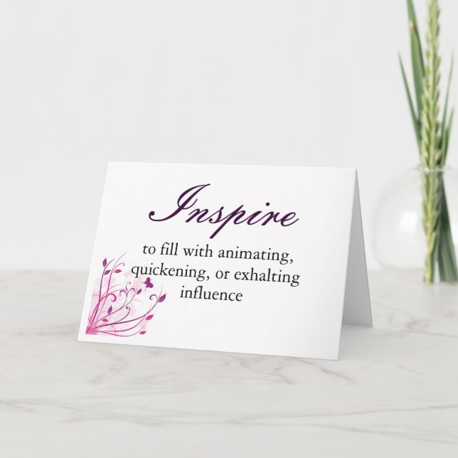 Inspire Definition Card (Front)
