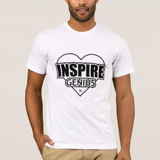 Inspire genius for love custom typography t shirt