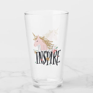 Inspire   Gold Mane Unicorn Glass