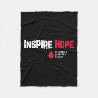 Inspire Hope Leukaemia And Lymphoma Society Blood  Fleece Blanket