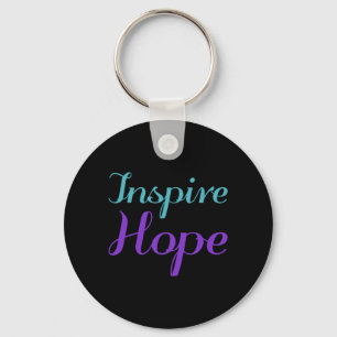 Inspire Hope Prevention Awareness Design Key Ring