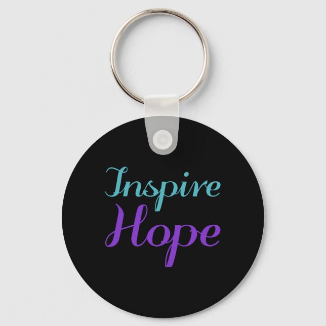 Inspire Hope Prevention Awareness Design Key Ring (Front)