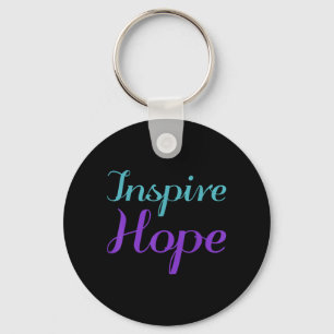 Inspire Hope Prevention Awareness Design Key Ring