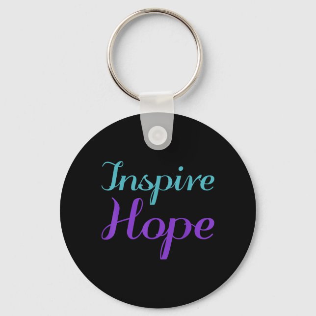Inspire Hope Prevention Awareness Design Key Ring (Front)