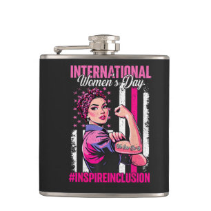 Inspire Inclusion 8 March International  Hip Flask