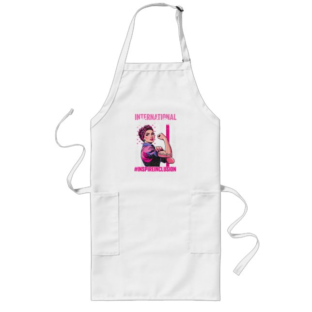 Inspire Inclusion 8 March International  Long Apron (Front)