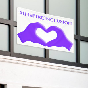 Inspire Inclusion Hashtag March 8 Women's Day 2024 Banner