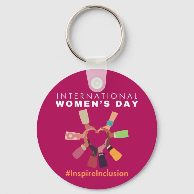 Inspire Inclusion International Women's Day Key Ring (Front)