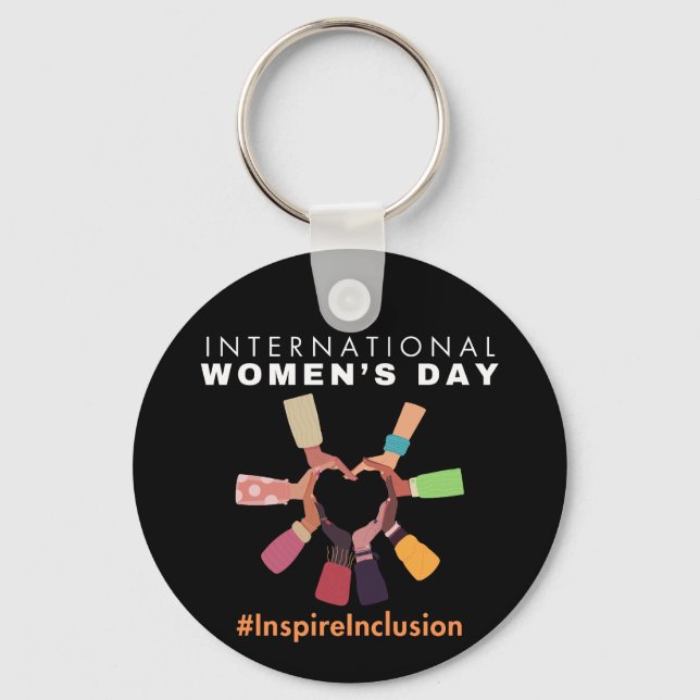 Inspire Inclusion International Women's Day Key Ring (Front)