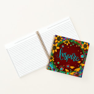 “Inspire” Inspirivity One Word Spiral Notebook
