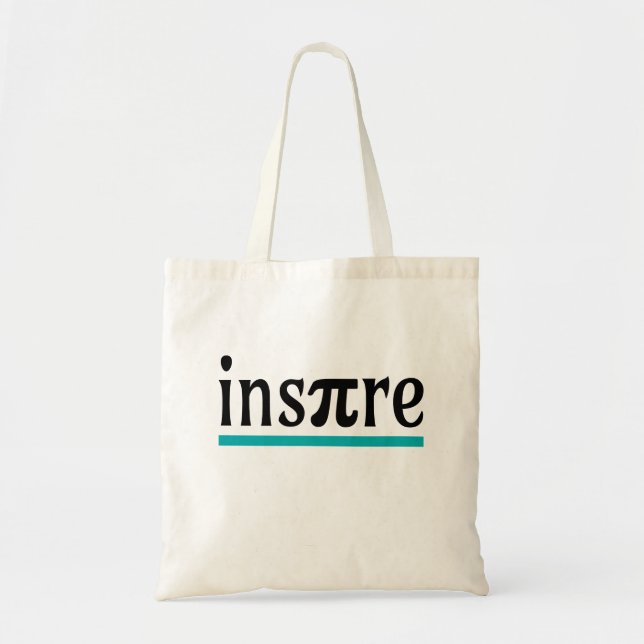 Inspire Math Pun Funny Inspirational Tote Bag (Front)