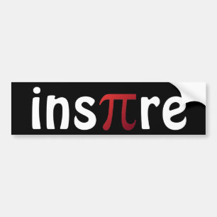Inspire Mathematics Math Geek Pi Day Bumper Sticker