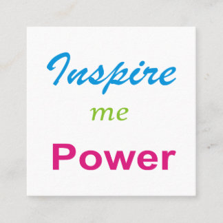 Inspire me Spirits Square Business Card