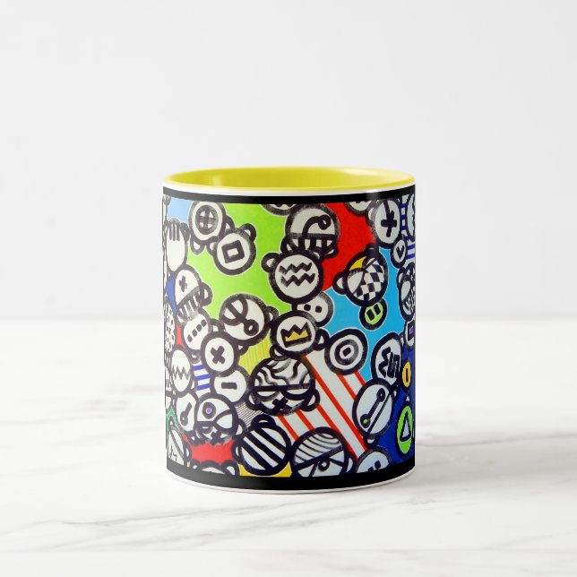 Inspire` par dubuffet Two-Tone coffee mug (Center)