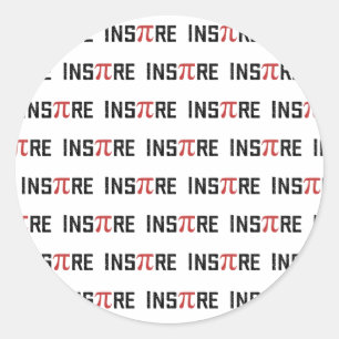 InsPire Pi day Happy Pi day Math Gifts Classic Round Sticker