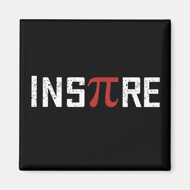 InsPire Pi day | Happy Pi day Math Magnet (Front)