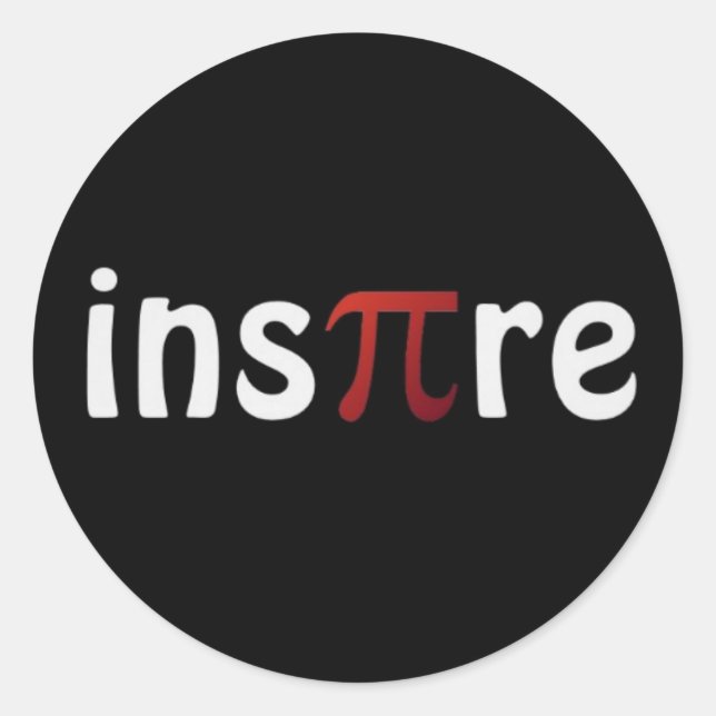 Inspire Pi Day Math Sticker (Front)