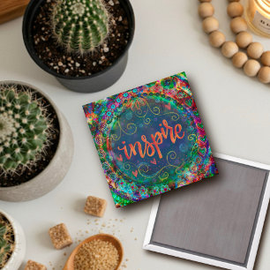 Inspire Pretty Trendy Fun ONE WORD Inspirivity Magnet