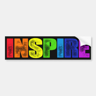 Inspire Rainbow Bumper Sticker