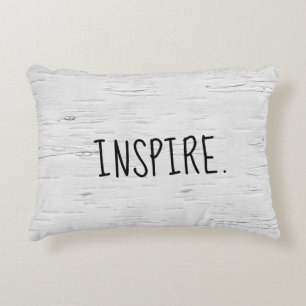 INSPIRE Text On Birch Tree Accent Pillow