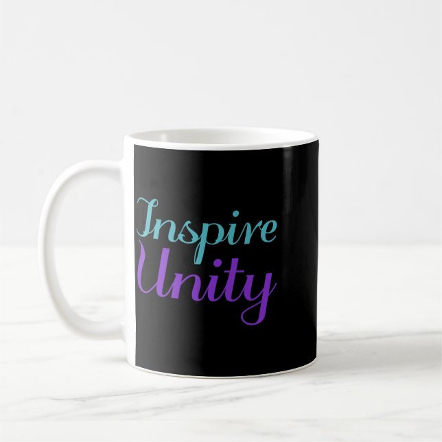 Inspire Unity Prevention Awareness Design Coffee Mug (Left)