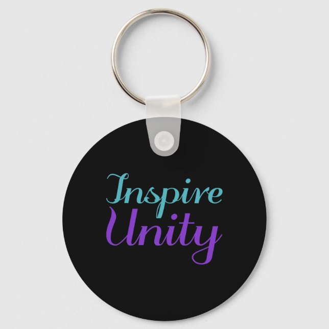 Inspire Unity Prevention Awareness Design Key Ring (Front)